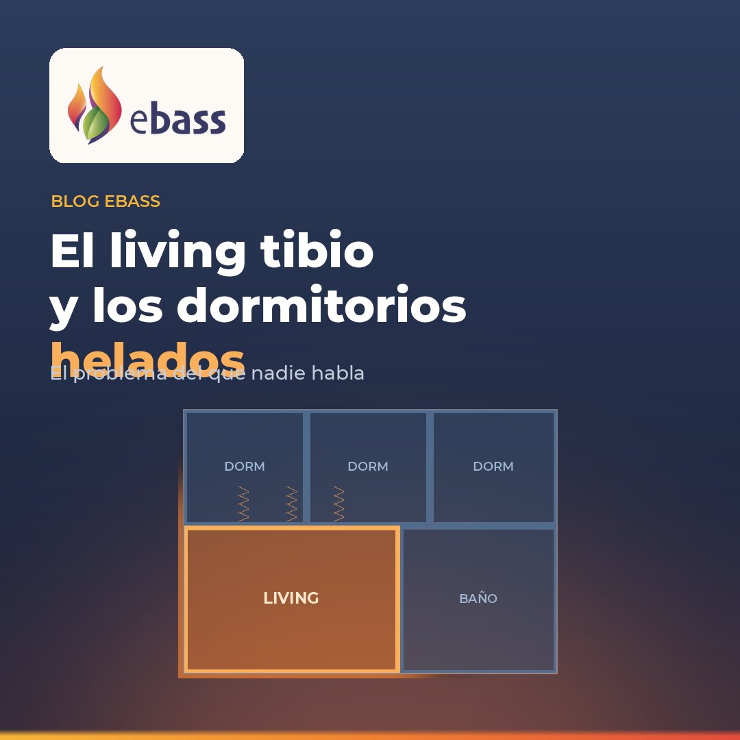 El living tibio y los dormitorios helados: el problema del que nadie habla