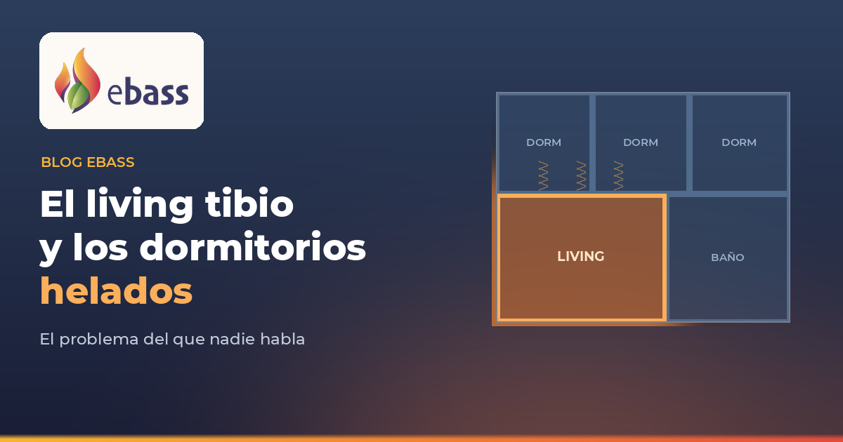 El living tibio y los dormitorios helados: el problema del que nadie habla