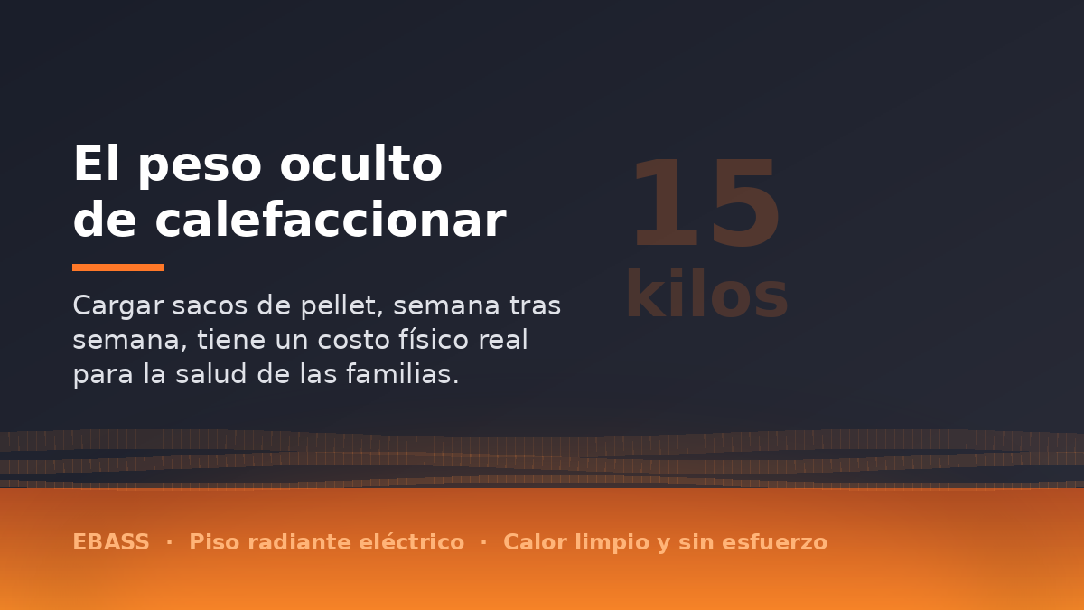 El peso oculto de la calefacción a leña y pellet: un riesgo para la salud física de las familias